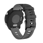 Garmin Vivomove HR Premium / Active - Silikon klockarmband 22mm Svart/grå