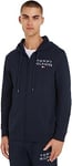 Tommy Hilfiger Men Hoodie with Zip, Blue (Desert Sky), XL