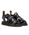 Dr. Martens Unisex Garin Brando Black Sandals Leather - Size UK 9