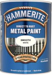 Hammerite Direct To Rust Metal Paint - Smooth White - 2.5 Litre