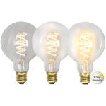 LED-lampa E27 G95 Soft Glow 3-step memory 70-350-700 Lumen -