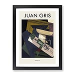 Journal By Juan Gris Exhibition Museum Painting Framed Wall Art Print, Ready to Hang Picture for Living Room Bedroom Home Office Décor, Black A2 (64 x 46 cm)