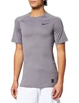 Nike Breathe Pro Men's Short-Sleeve Top , Gunsmoke/Vast Grey/Black, Small