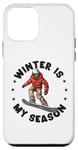 Coque pour iPhone 12 mini Snowboard pour hommes, femmes, garçons, snowboarder, amateurs de snowboard