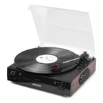 Fenton Bluetooth Record Player with Vinyl MP3 Converter Turntable Built-in Speakers USB 3-Speed LP Black RP102B