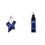 MUGLER ANGEL ELIXIR, Eau de Parfum Rechargeable 25 ml + Eau de Parfum Flacon Recharge 100 ml, Parfum pour Femme Boisé Floral, Lot de 2 produits