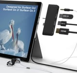 USB Hub Docking Station surface Go 4 /surface Go 3 / Surface Go 2 / Surface Go, 4 en 2 USB Hub avec prise en charge HDMI 4K@30Hz, USB 3.0/USB 2.0 PORT, 3.5mm Audio/Headphone Jack Convertisseur Hub