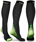 Rwest X Bas de Contention Femme et Homme, Chaussettes de Contention, Chaussette de Compression pour le sport, le fitness, la course, la randonnée, les voyages, le cyclisme