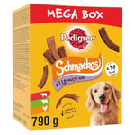 Pedigree Schmackos Mega Box – Récompenses multi mix saveurs pour chien – Friandises aux multi mix – 790 g
