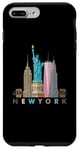 Coque pour iPhone 7 Plus/8 Plus New York City Skyline Statue de la Liberté