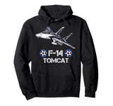 Vintage F-14 Tomcat Fighter Jet Military Aviation gift Pullover Hoodie