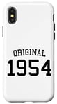 Coque pour iPhone X/XS Original 1954, 70 ans hommes femmes 70e anniversaire