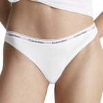 Calvin Klein Truser Modern Logo Thong Hvit bomull Large Dame