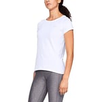 Under Armour Women's HeatGear Armour Short Sleeve, White, XX-Large