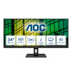 86,4cm/34" (3440x1440) AOC U34E2M Wide Quad HD 100Hz DP 2xHDMI 4 ms Black