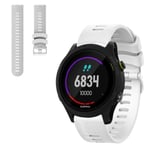 Garmin Forerunner 245 simple silicone watch band - White Vit