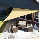 Abris De Soleil Imperméable Triangle De Protection Parasol Auvent Extérieur Jardin Patio Piscine Ombrelle Voile, 360cm X 360cm-V2