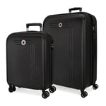 MOVOM Riga Set Valise Taille Unique, Noir, Taille Standard, Ensemble de valises