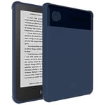 TUDIA Rugged Fit Coque pour Kobo Clara 2E Etui 6" [SKN] Antichoc Anti-Jaunissement Mince Grip TPU léger Coins renforcés par Pare-Chocs Protection Contre Les Chutes pour Couvercle eReader (Bleu Givré)