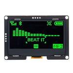 écran LCD OLED pour Ardu37UNO R3 C51",technologie SSD1309 2.4,7 broches éventuelles I/IIC I2C,interface série,2.42 pouces,128 pouces,"12864x64 - Type I2C interface green