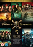 Pirates Of The Caribbean: 5Movie Collection DVD