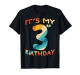 3rd Birthday Shirt It's My 3rd Birthday 3 Year Old Boy T-Shirt