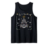 Merry Christmas - Happy Holiday - Happy New Year - Xmas Tree Tank Top