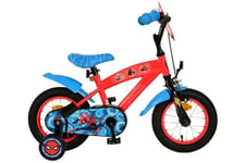 12 Pouces Marvel Spider Man Vélo Enfant Bleu Rouge 3-4, 5 Ans Vélo Roues D'Appui