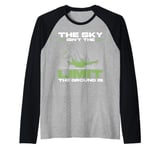 The Sky isnt the Limit the Ground is Bungee Jumping Raglan Baseball Tee