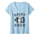 Disney Mickey And Friends Daisy Duck 40 Collegiate T-Shirt avec Col en V