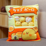 6/8/9 PCS Yummy Plush Cheesy Puffs Stuffed Bag Of Plush Cheese Snacks Balls Gift