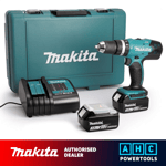 Makita DHP453F001 18v Combi Hammer Drill 2 x 3.0AH Battery in Carry Case