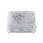 Salter Marble 2-Slice Toaster Wide Slots 7 Level Removable Crumb Tray 900W White