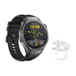 HUAWEI WATCH GT 5 Pro 46 mm smartwatch, sort + FreeBuds 5i