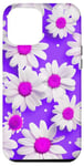 Coque pour iPhone 14 Plus Purple Daisy Polka Dots Floral Daisy Polka Dot Daisy Flowers