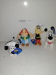 LOT  4 PELUCHE ASTERIX  2 IDEFIX OBELIX 60 IEME ANNIVERSAIRE LIDL NEUF ETIQUETTE