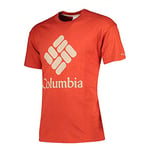 Columbia Lodge Logo T-Shirt Men's T-Shirt - Carnelian Red, M