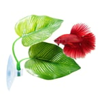 Csparkv - Lot de 2 hamacs pour lit Betta Poisson Plante Artificielle Betta Aquarium Décoration avec Ventouse Simule l'habitat Naturel