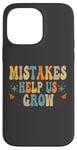 Coque pour iPhone 14 Pro Max Groovy Growth Mindset Positive Retro Teachers Retournent à l'école