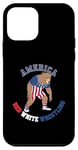 Coque pour iPhone 12 mini America Red White Wrestling Pride - Lutteur de l'ours