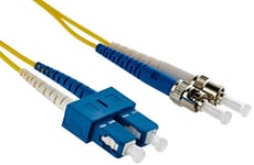 LINK Fiber Optic Cable SC A ST SINGLEMODE DUPLEX UPC MT.1