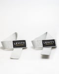 LEVITY Premium Fitness Leather Straps (2 stk)