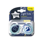 5010415333612 Night Time smoczek uspokajający 0-6m 2szt Tommee Tippee