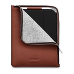 WOOLNUT Skinn-Folio iPad Pro / Air 11-tommer Konjakk