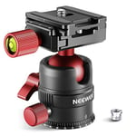 NEEWER Tête de trépied, Rotule Panoramique Rotative à 360° avec Plaque de Chaussure Rapide 1/4" pour Caméscope Appareil Photo Reflex Numérique Monopod Slider, Charge Max jusqu'à 5kg/11lb - GM28