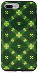 Coque pour iPhone 7 Plus/8 Plus Shamrock Trèfle à quatre feuilles Motif vert