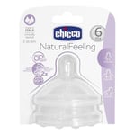 Tétine Chicco NATURAL FEELING, Modèle 00081047200000, Flux Rapide, Pour