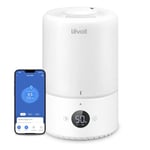 LEVOIT Humidificateur d'air à Ultrasons à Brume Froide bébé Intelligent Top-Fill 3L, Avec Alexa et APP, Diffuseur, <28dB Mode Auto Silencieux, Minuterie, Sans BPA Dual 200S, Blanc