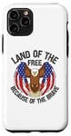 Coque pour iPhone 11 Pro USA Eagle Land of the Free à cause du Brave Memorial