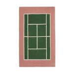 OYOY Tennis matta Green-rose, 88x150 cm